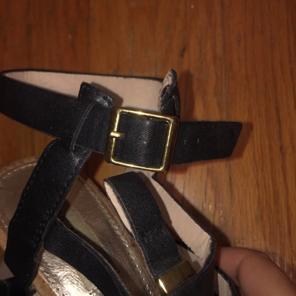 Steve Madden Gladiator Gild Accent Cork Wedges - Picture 7 of 7